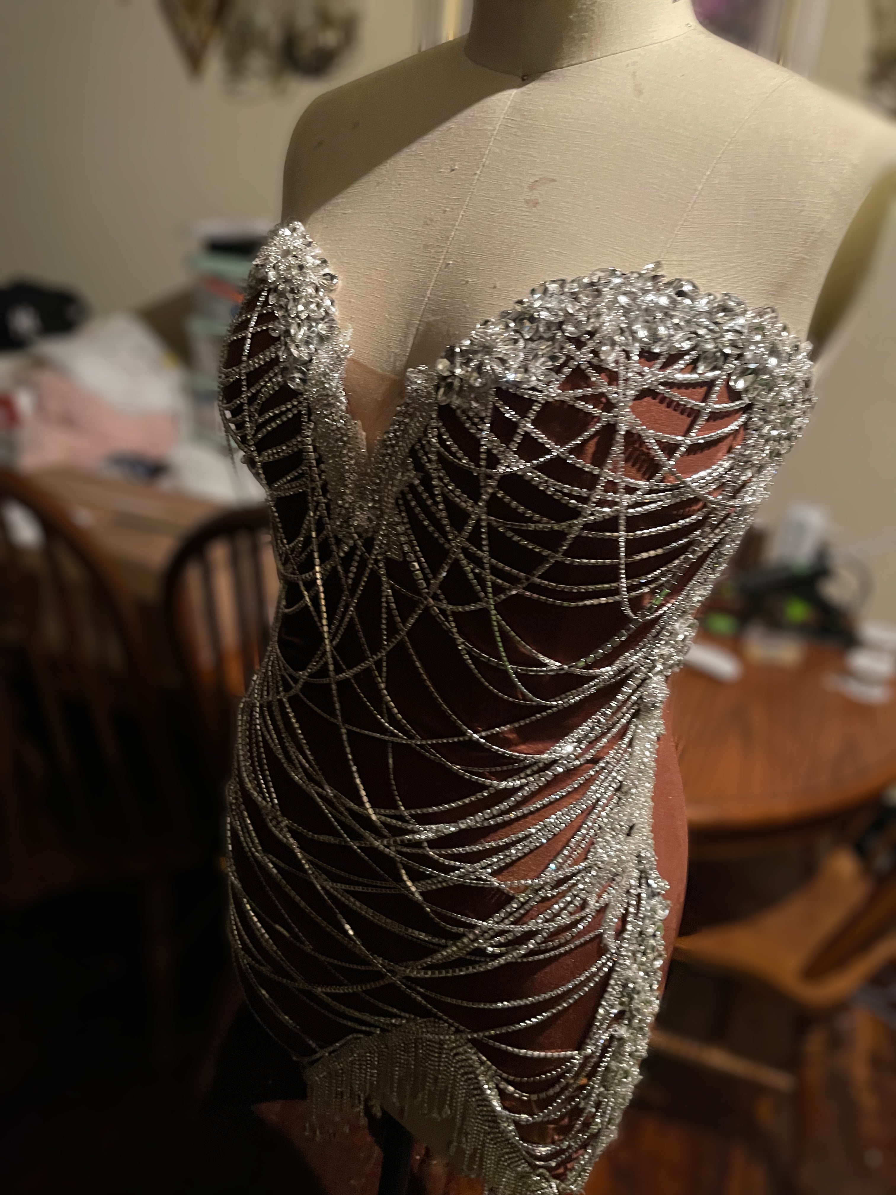 Rhinestone Dress Todd Patrick Designs Rhinestone Dress Todd Patrick Designs